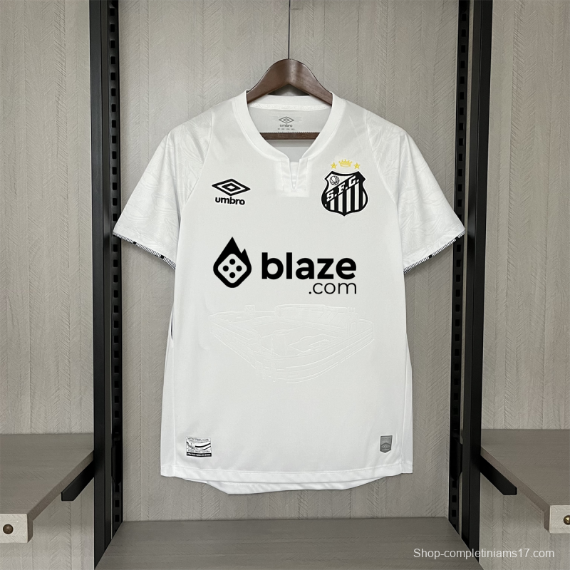 24/25 Santos &amp; Neymar Home S-XXXXL Jersey