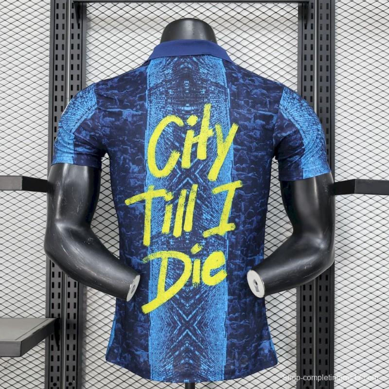 2025/26 Player Version Manchester City Blue Special Edition Jersey