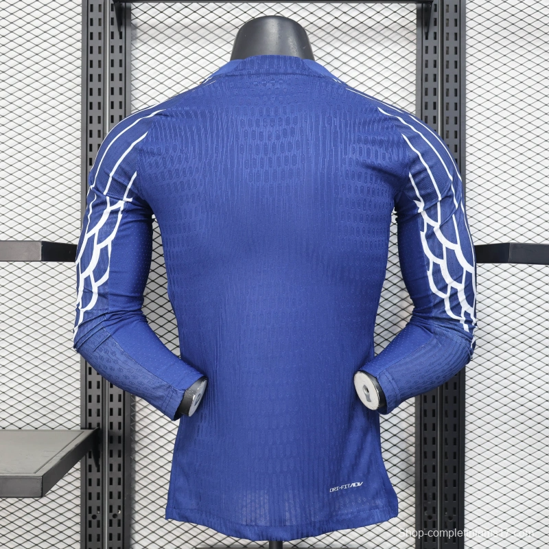 24/25 Player Version PSG Forth Blue Long Sleeve Jersey
