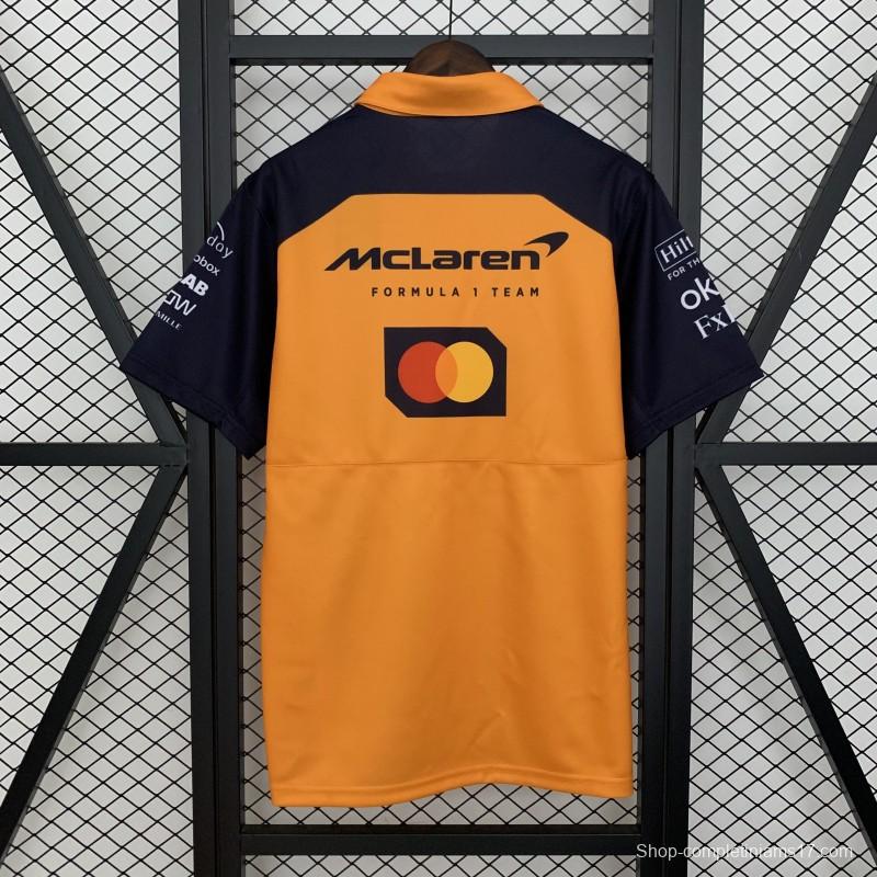2025 Polo F1 Formula  Orange Mclaren  Jersey