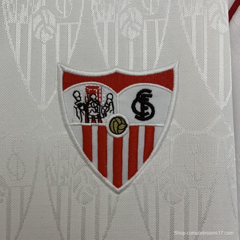 91/92 Retro Sevilla Home Jersey