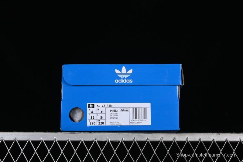 Adidas Originals SL 72 Retro Running Shoes with Ecotex Tongue and EVA Midsole - IH5632