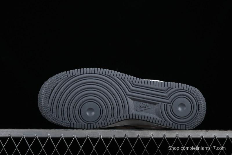 Nike Air Force 1 '07 Low LV Collaboration - Beige Grey Double Swoosh Low-Top Casual Sneakers - XZ6188-006