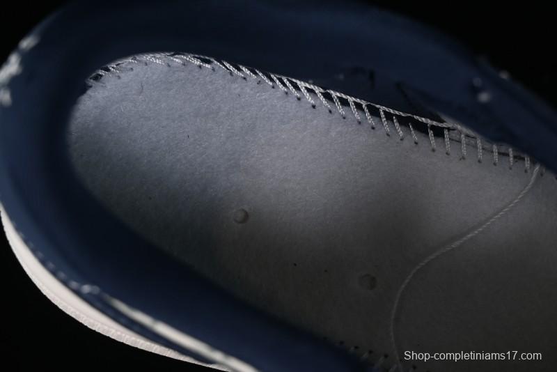 Nike Travis Scott x Fragment Design x Air Jordan 1 Low OG SP AJ1 LV Collaboration Deep Blue Low-top Casual Sneakers - LX1988-103