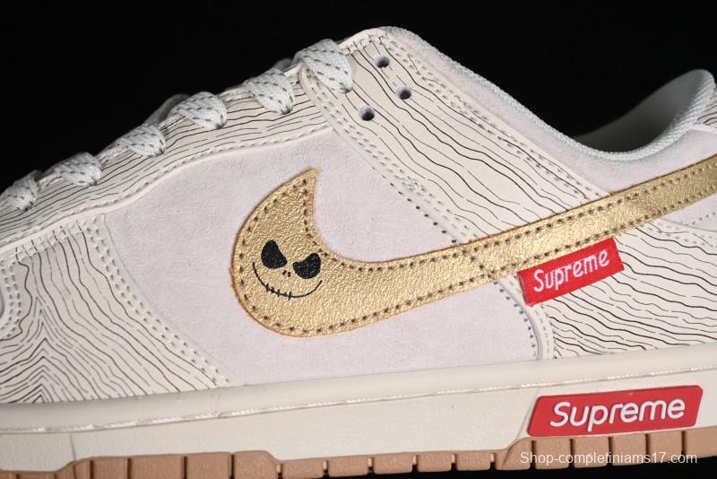 Supreme x Nike Dunk Low SB Skate Shoes with Zoom Air Cushion - XD6188-035