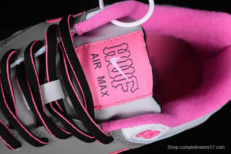 Nike Air Max 1 Retro Running Shoes with Half-Sole Air Cushion - HF3713-003