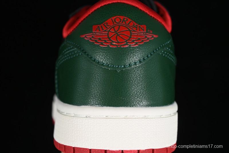 Nike Air Jordan 1 Low AJ1 Black Green Casual Sneakers - CZ0775-036