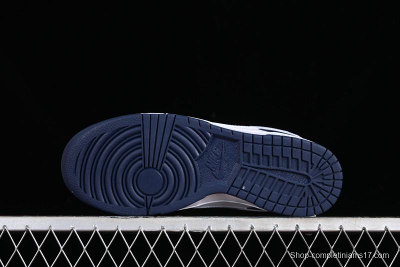 Nike SB Dunk Low Casual Skate Shoes in Black, White, and Blue - FQ8826-100