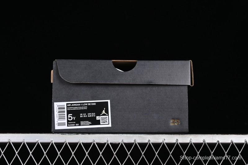 Nike Air Jordan 1 Low Custom Casual Sneakers - HJ3481-491