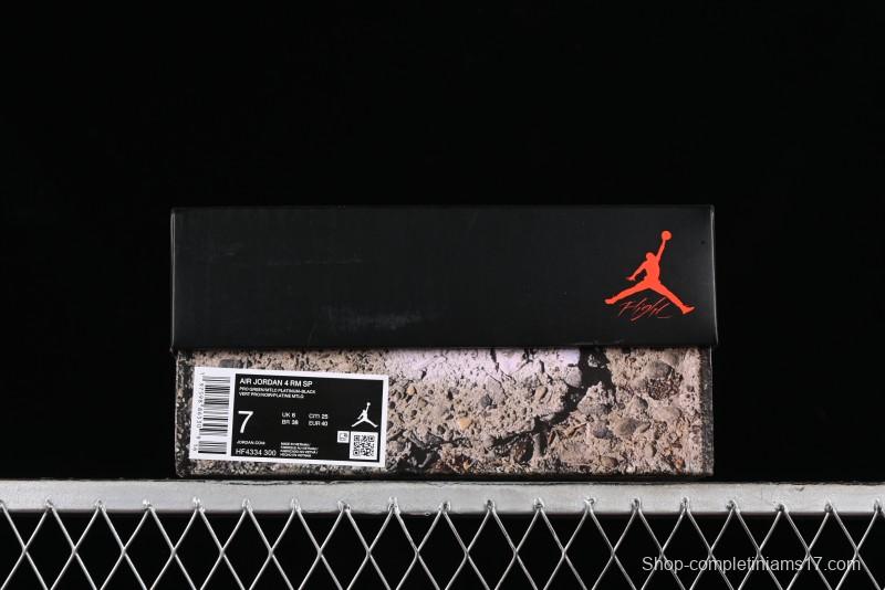 Nike Air Jordan 4 Remastered Military Green Sneakers - HF4334-300