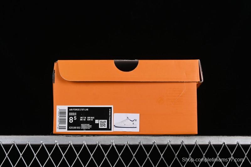 Nike Air Force 1 '07 Low LV Collaboration - Off White Double Swoosh Casual Sneakers - XZ6188-002