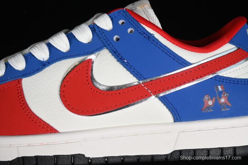 Nike SB Dunk Low Paris Olympics Limited Edition - Phrygian Cap Inspired Olympic Customized Anniversary Low-Top Casual Skate Shoes - XB3802-354