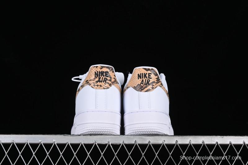 Nike Air Force 1 '07 Low Casual Sneakers with Full-Length Air Cushion - AO1635-100