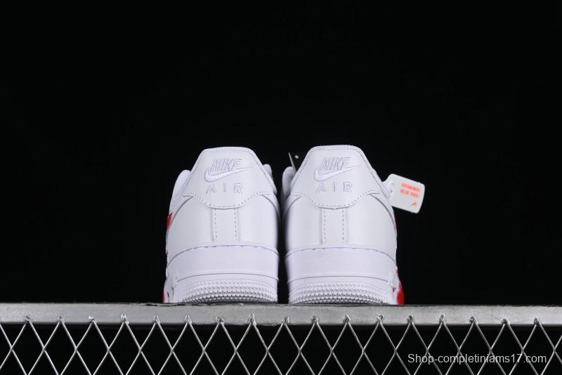 Nike Air Force 1 '07 Low Casual Sneakers with Anime Graffiti Style Crime Scene Design - 315122-211