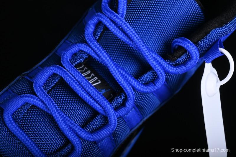 Nike Air Jordan 11 Retro High Top Basketball Shoes in Black and Blue - CT8012-400