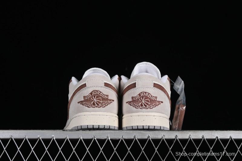 Nike Air Jordan 1 Low Retro Casual Sneakers in Grey Tan - HF1567-200