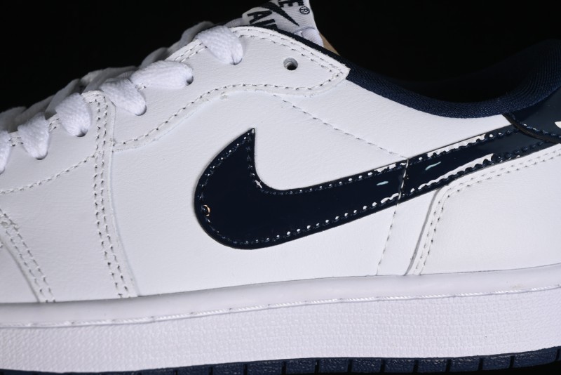 Nike Air Jordan 1 Low '85 Metallic Blue Retro Sneakers - FB9933-141