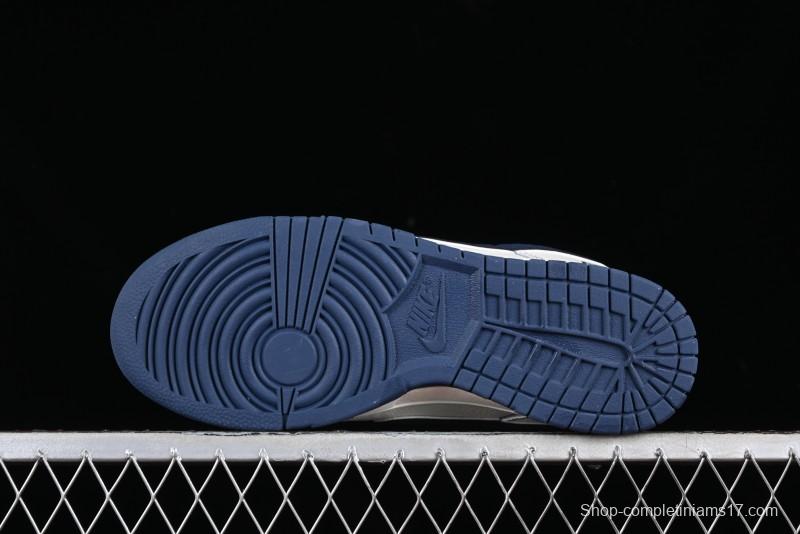 Nike SB Dunk Low UN Collaboration - Light Blue Swoosh Anniversary Custom Low-Top Casual Skate Shoes - FC1688-138