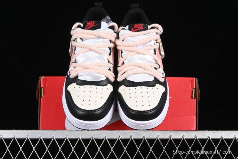 Nike Court Borough Low 2 Berry Worry Playful Cute Trendy Retro Low-Top Casual Sneakers - BQ5448-110