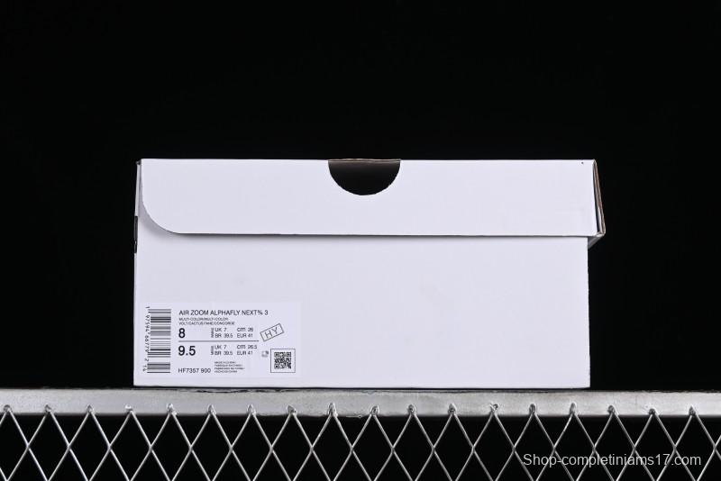 Nike Zoom VaporFly Next% 3 Prototype Super Marathon Running Shoes with Dual Air Zoom and Full-Length Carbon Fiber Plate - HF7357-900