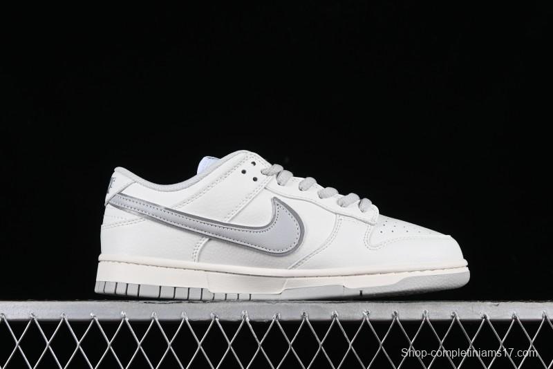 Nike Supreme x Nike SB Dunk Low Casual Skate Shoes in Beige Grey - RM2308-233