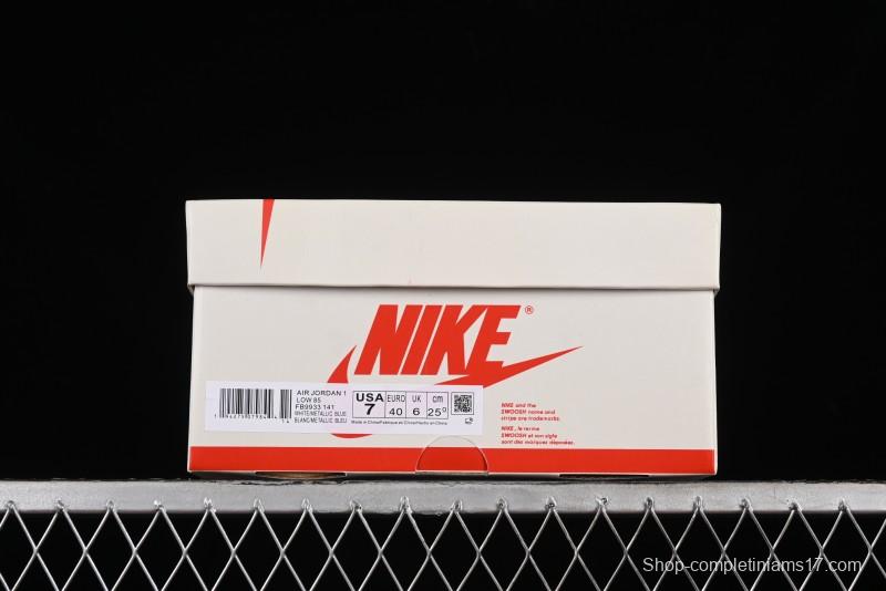 Nike Air Jordan 1 Low '85 Metallic Blue Retro Sneakers - FB9933-141