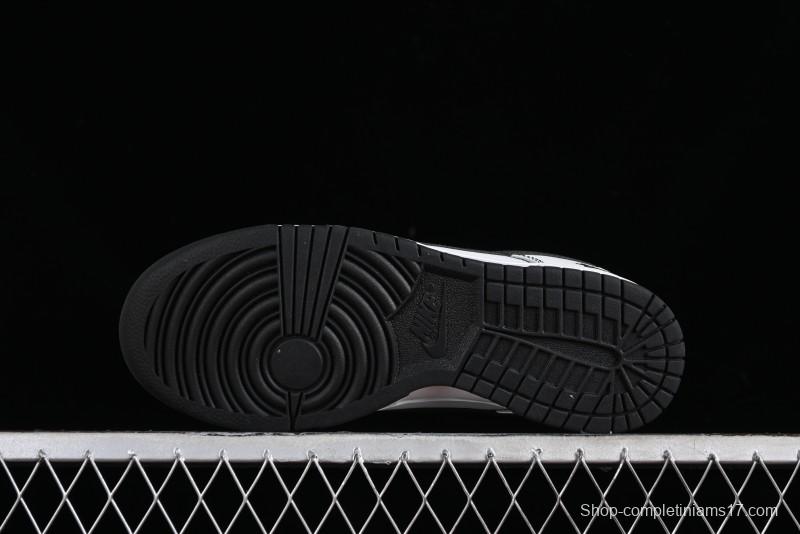 Stussy x Nike Dunk Low SB Skate Shoes in White-Black - FC1688-137