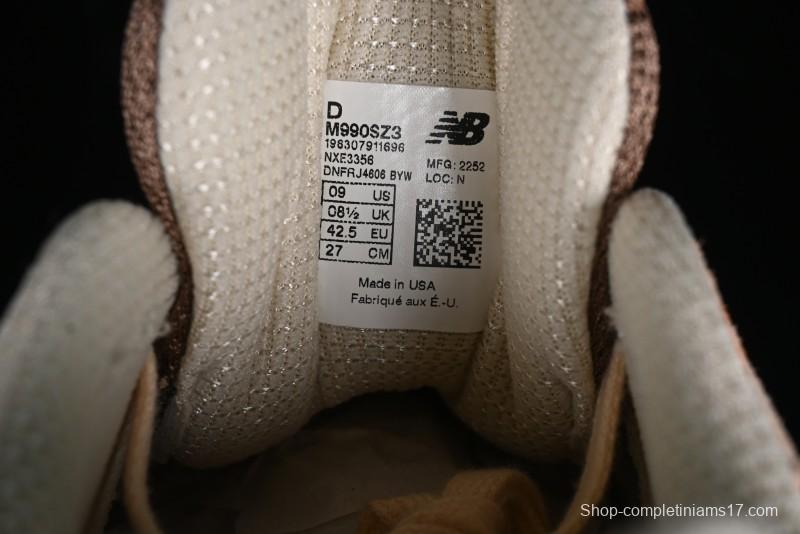 New Balance Made In USA M990 Series High-End Classic Retro Running Shoes with Carbon Fiber Midsole - M990SZ3