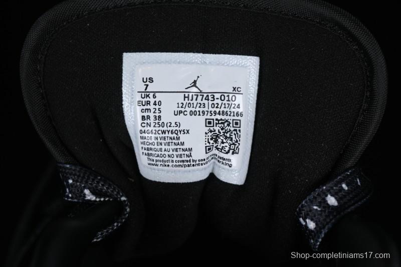 Nike Air Jordan 1 Low "Black Croc" Casual Sneakers with Crocodile-Embossed Leather - HJ7743-010