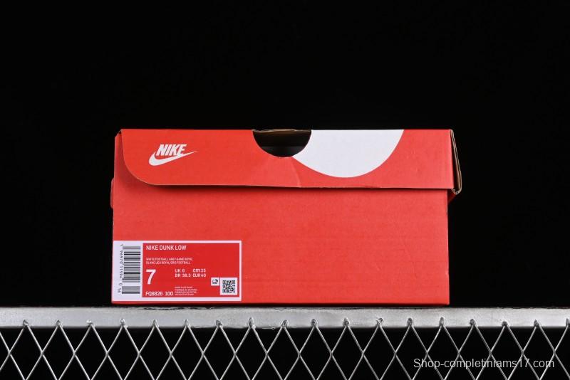 Nike SB Dunk Low Casual Skate Shoes in Black, White, and Blue - FQ8826-100