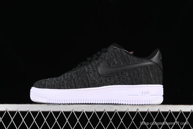 Nike Air Force 1 '07 Low 2.0 Black Flyknit Casual Sneakers - CI0051-300