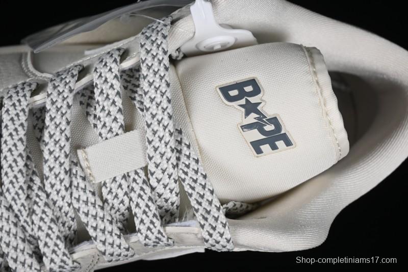 Nike Air Jordan 1 Low BAPE Collaboration - White Grey Basketball Shoes - WG8850-003