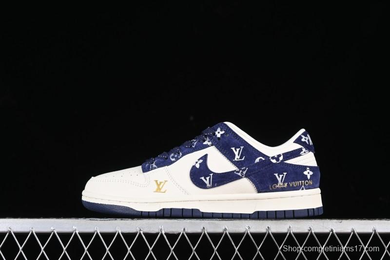 Nike SB Dunk Low LV Collaboration Anniversary Customized Low-Top Casual Sneakers - XD6188-029