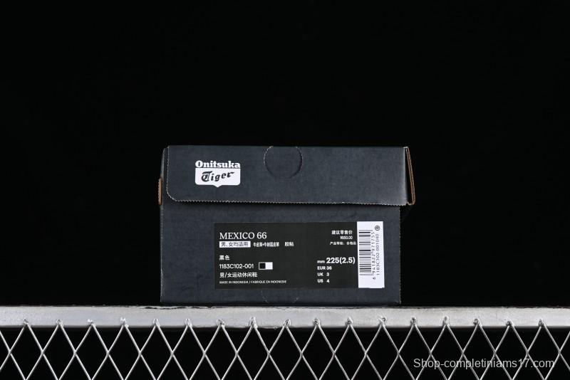 Onitsuka Tiger Mexico 66 Low-Top Leather Sneakers for Casual Running - 1183C102-001