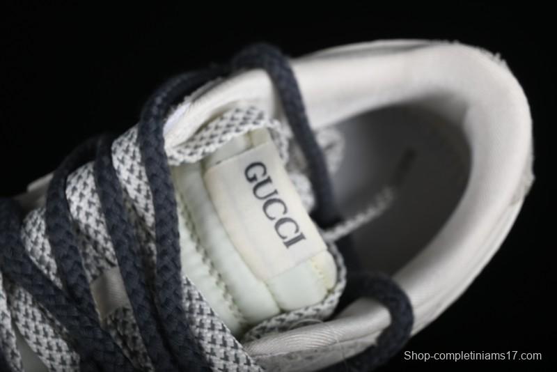 Nike SB Dunk Low Gucci Collaboration - Lace-Up Ash Anniversary High-End Custom Low-Top Casual Sneakers - SJ2068-263