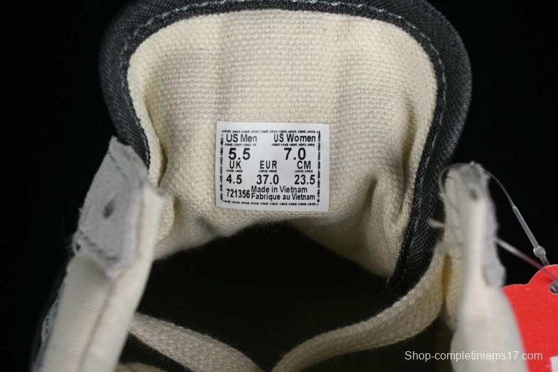 Vans Old Skool Reissue 136 Retro Casual Vulcanized Sneakers in Gray Blue White - VN000CRPGRN