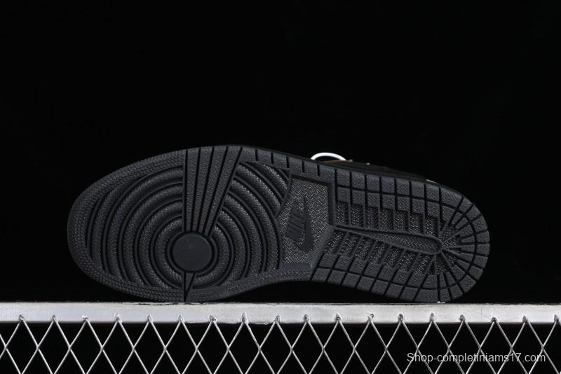 Nike Travis Scott x Air Jordan 1 Low OG AJ1 Reverse Swoosh Sneakers - DM7866-202