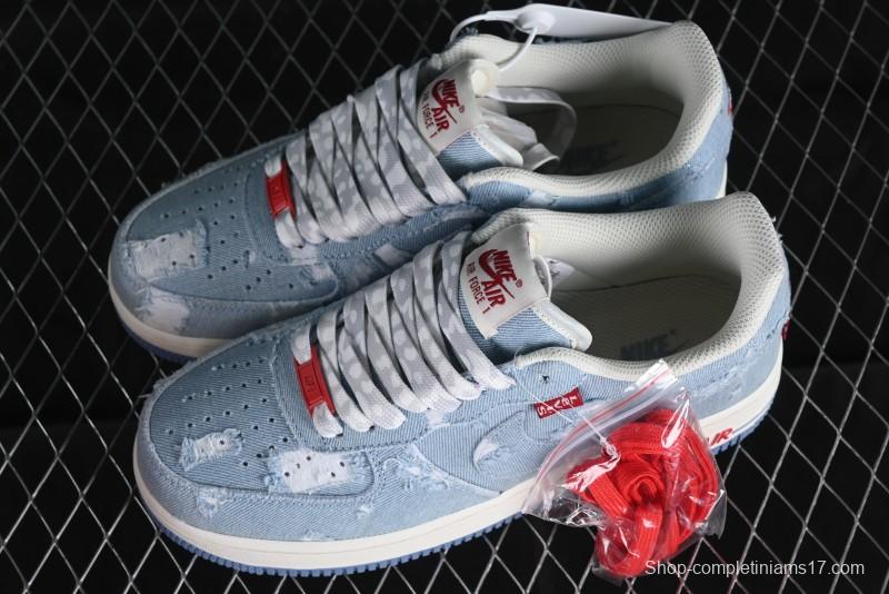 Levi's x Nike Air Force 1 '07 Low Denim Casual Sneakers - CH2211-168