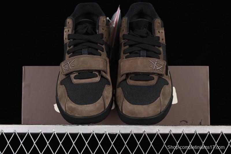 Nike Travis Scott x Jordan Cut The Check AJ1 Basketball Shoes with Velcro Design - FZ8117-204