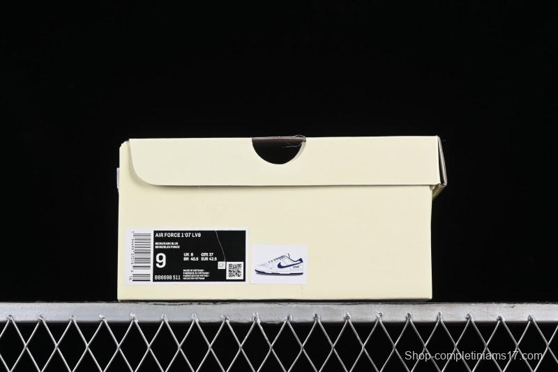 Nike SB Dunk Low Supreme Collaboration - Dark Blue Canvas Anniversary High-End Custom Low-Top Casual Skate Shoes - BB6698-511