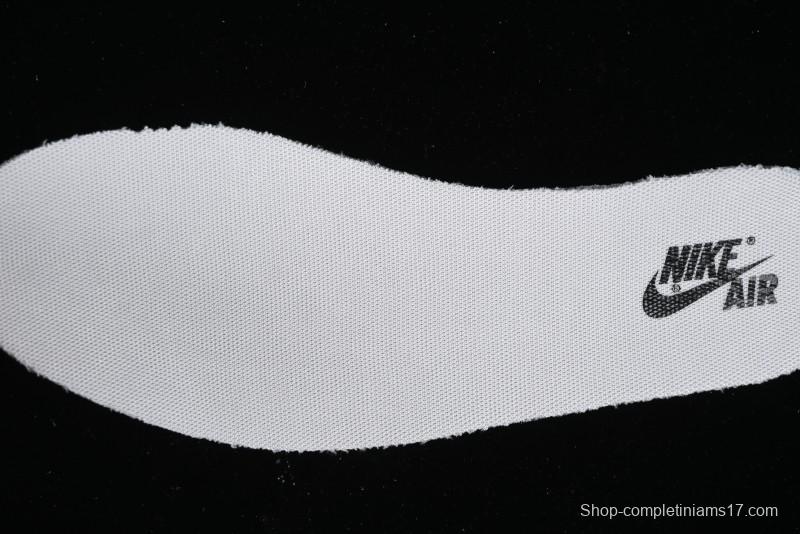 Nike Travis Scott x Fragment Design x Jordan Air Jordan 1 Low OG SP AJ1 LV Black Denim Print Low-Top Casual Sneakers - SJ2068-008