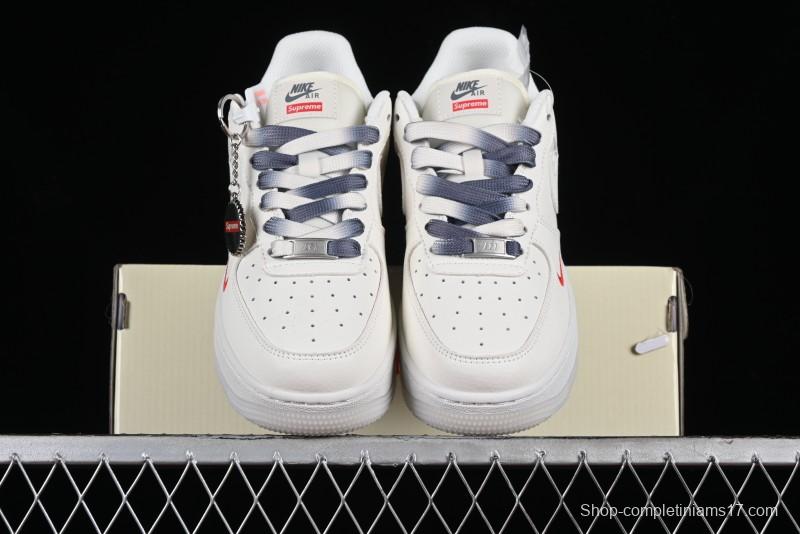 Nike Air Force 1 '07 Low LV Collaboration - White Grey Two-Tone Low-Top Casual Sneakers - XZ6188-005