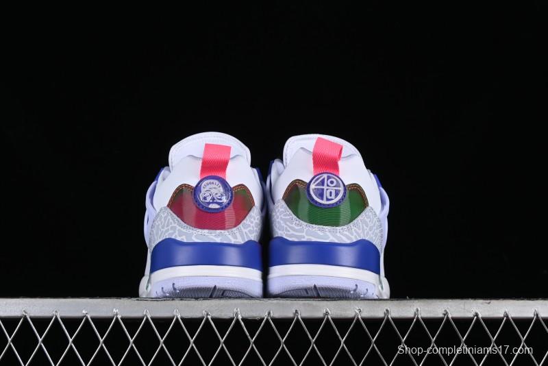 Nike Jordan Spizike Low AJ Hybrid Element Rainbow Colorway Lifestyle Casual Sneakers - HF5758-151