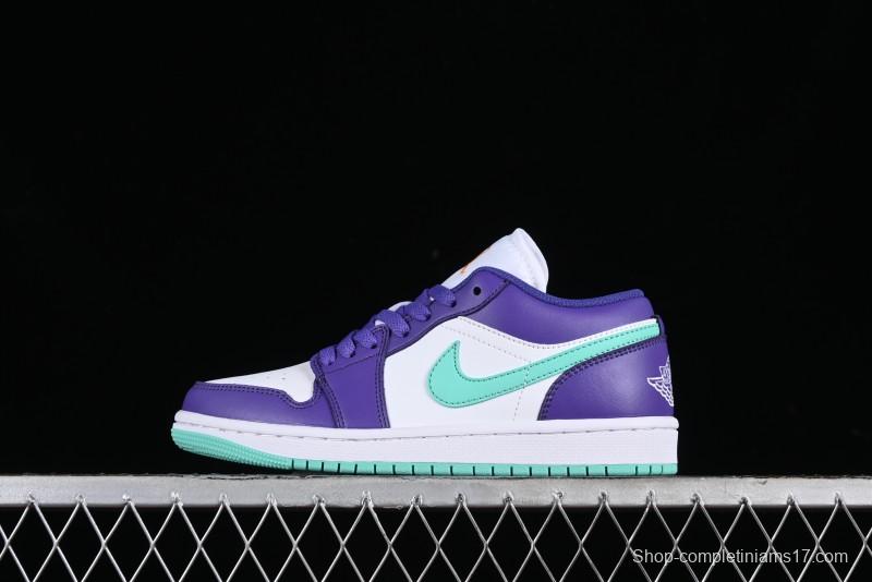 Nike Air Jordan 1 Low AJ1 Charlotte Hornets Lifestyle Casual Sneakers - HJ9013-550