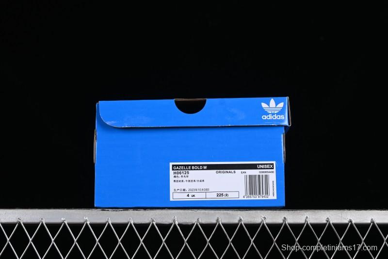 Adidas Originals Gazelle Bold H06125 Low-Top Platform Sneakers with Anti-Slip and Durable Sole