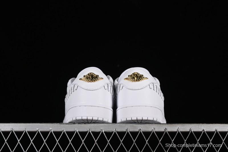 Nike Air Jordan 1 Low Method of Make Casual Sneakers in White Gold - FN5032-100