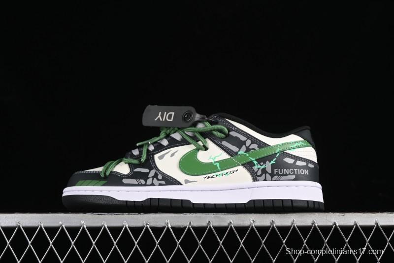 Nike Dunk Low FZBB Mechanical Theme SB Strap Low-Top Casual Sneakers - DD1391-100