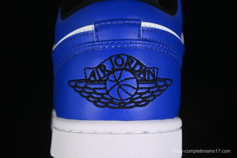 Nike Air Jordan 1 Low Retro Basketball Shoes White Blue - 553558-124