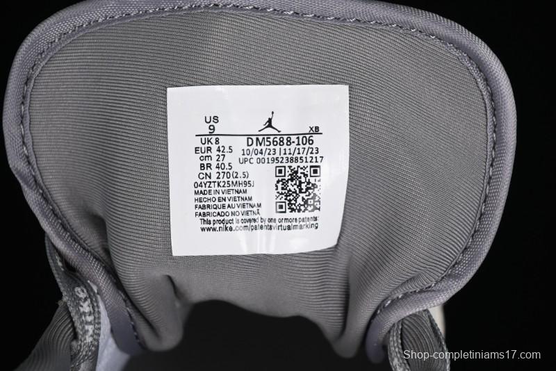 Nike Air Jordan 1 Low AJ1 Lightning Collaboration - Off White Grey Anniversary Custom Edition Low-Top Casual Sneakers - CF3688-020