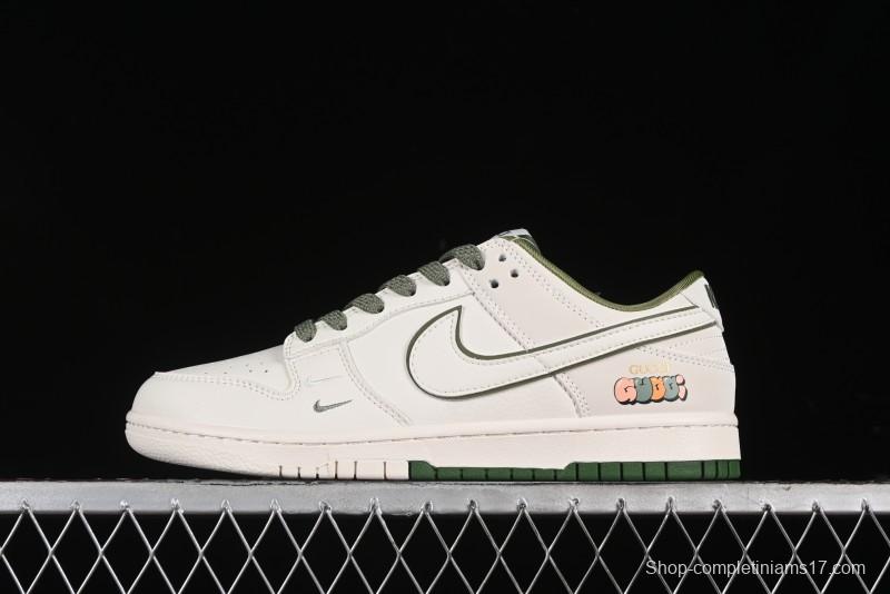 Nike SB Dunk Low Gucci Collaboration Anniversary High-End Custom Sneakers - DQ1098-398